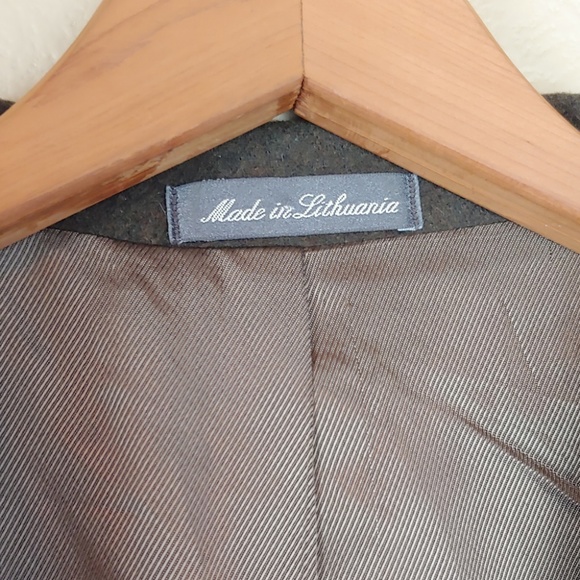 Oscar D La Renta Wool Cashmere Blazer 46R - Picture 6 of 7